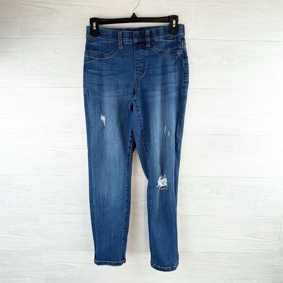 Judy Blue Boyfriend Fit Pull On High Rise Distressed Jeggings - Picture 3 of 8
